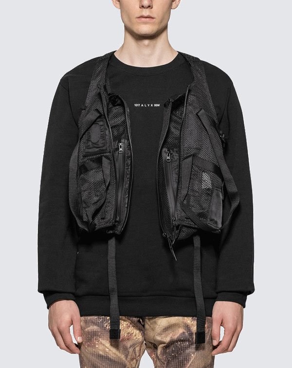 1017 ALYX 9SM NYLON ZIP VEST 登坂広臣着用-