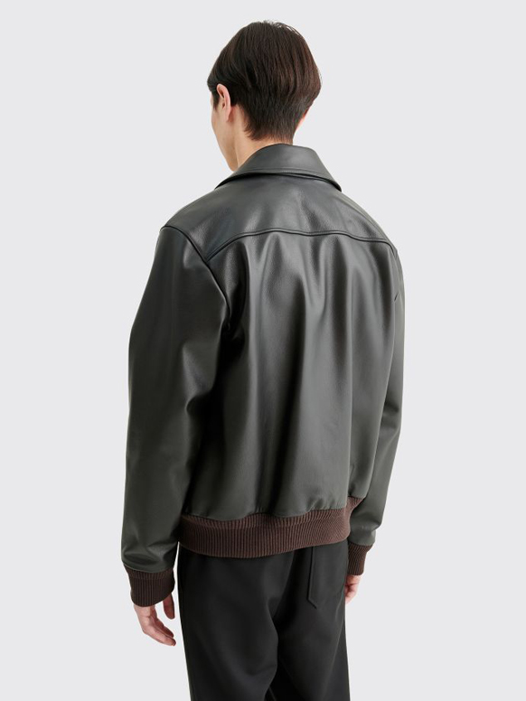 Acne Studios Lazlo Leather Jacket Black | SPLY