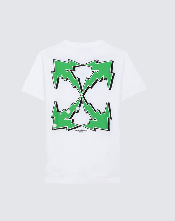 OFF WHITE CO VIRGIL ABLOH T-shirt Green Line Arrow Nigeria