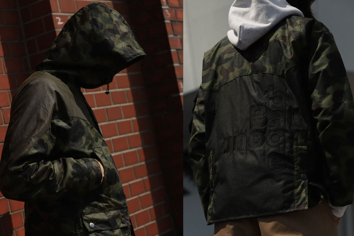 For AW21, Barbour Collaborates With a Bathing Ape for the First