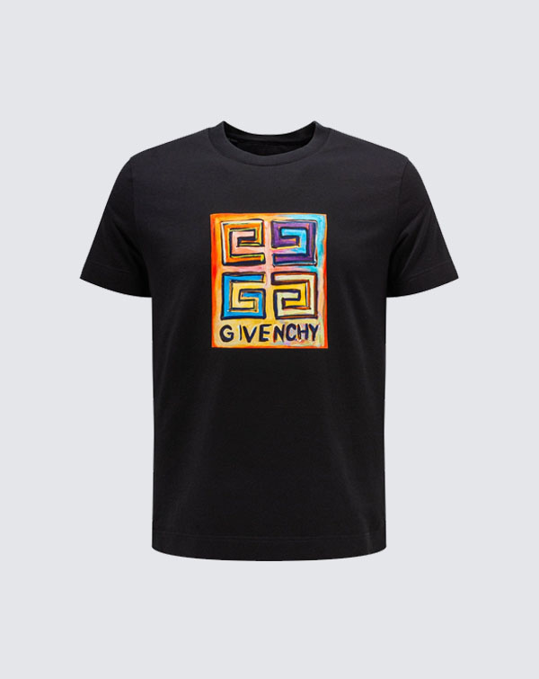 Givenchy Black Josh Smith 4G Sun Print T-Shirt | SPLY