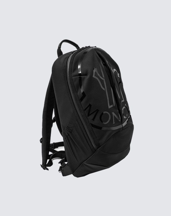 Moncler Black Cut Logo Backpack | SPLY